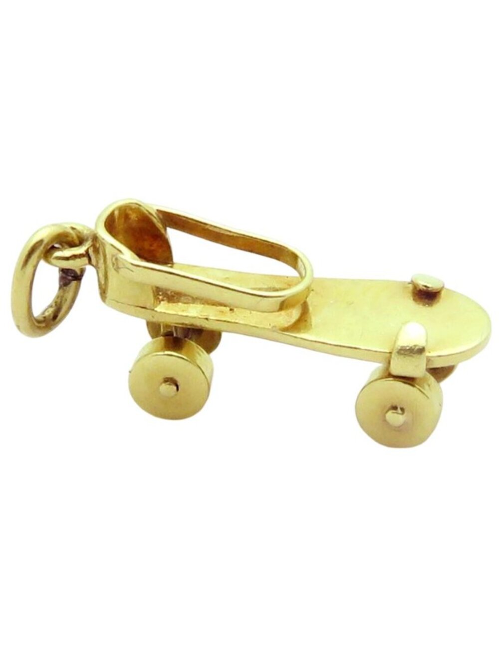 Vintage 14K Gold Sloan & Co 3D Movable Roller Skate Charm